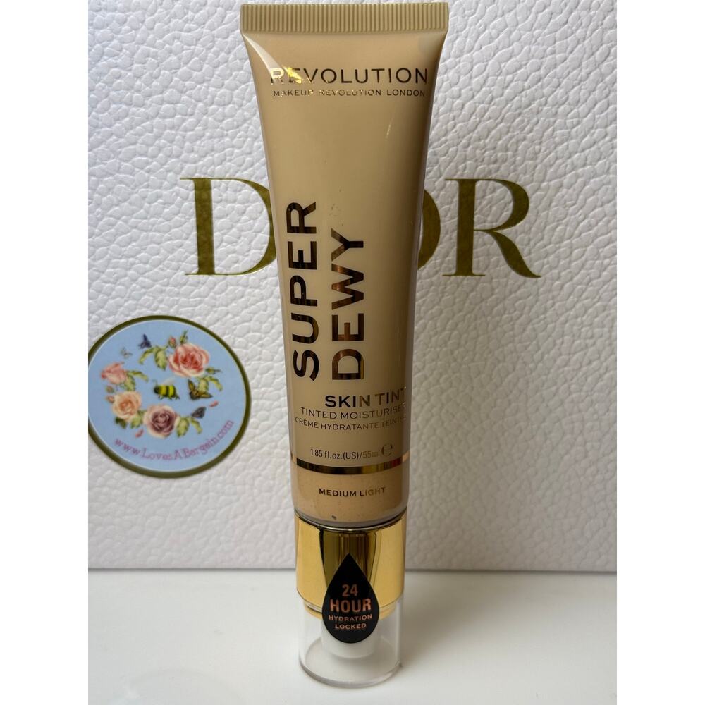Makeup Revolution SuperDewy Tinted Moisturizer - Medium Light - 55mL - NEW